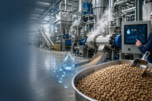 Moisture Control in Animal Feed Production Process